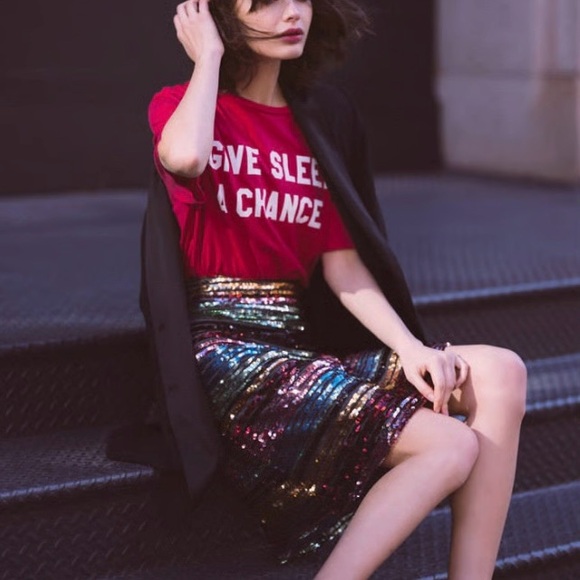 ANTHROPOLOGY MOULINETTE SOEURS sequin mini size 6! - Picture 5 of 8